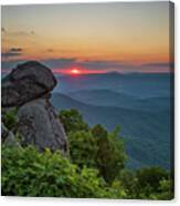 Summer Sunset At Arnold Valley 3 Canvas Print
