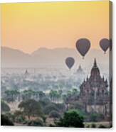 Sunrise At Bagan Canvas Print