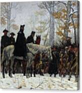 The March To Valley Forge Canvas Print