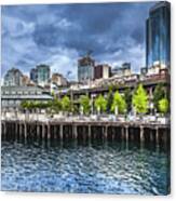 The Seattle Waterfront #1 Canvas Print