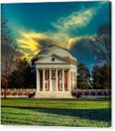 The University Of Virginia Rotunda At Sunset #3 Canvas Print