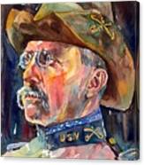 Theodore Roosevelt Portrait Canvas Print