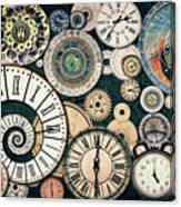 Time Machine, Clocks Collection Canvas Print