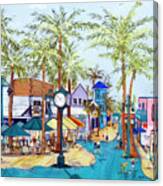 Times Square Fort Myers Beach Canvas Print