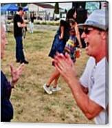 Tj And Mom Dancing #1 Canvas Print