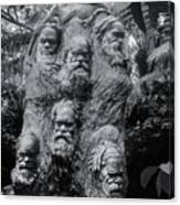 William Rickett's Aboriginal Sculpture - Black And White Photo  #12 Canvas Print
