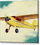 Wings Cigarette Airplane Trading Card #1 Canvas Print