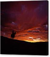 Wyoming Sunset #1 Canvas Print