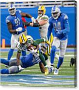 Nfl: Dec 31 Packers At Lions #10 Canvas Print