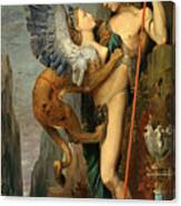 Oedipus And The Sphinx #10 Canvas Print