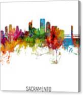 Sacramento California Skyline #10 Canvas Print