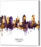 San Jose California Skyline #10 Canvas Print
