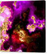 100 Starry Nebulas In Space Abstract Digital Painting 008 Canvas Print