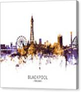 Blackpool England Skyline #11 Canvas Print