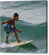 Playa Bruja Surfing #11 Canvas Print