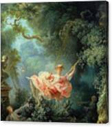 The Swing By Jean-honore Fragonard Canvas Print