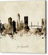 Jacksonville Florida Skyline #13 Canvas Print