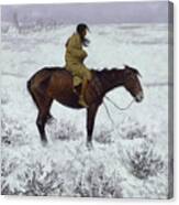 The Herd Boy By Frederic Remington Canvas Print