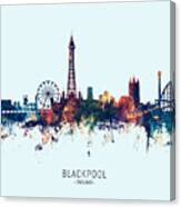 Blackpool England Skyline #16 Canvas Print