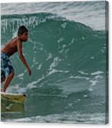 Playa Bruja Surfing #16 Canvas Print