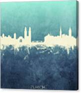 Zurich Switzerland Skyline #16 Canvas Print
