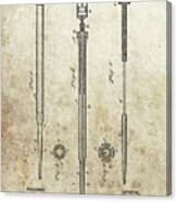 1885 Syringe Patent Canvas Print