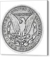 1887 Morgan Dollar Reverse Canvas Print