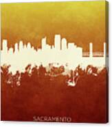 Sacramento California Skyline #19 Canvas Print