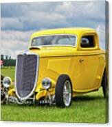 1934 Yellow Ford Canvas Print