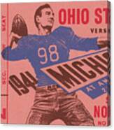 1941 Ohio State Vs. Michigan Canvas Print