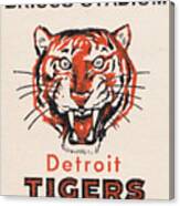 1956 Detroit Tigers Art Canvas Print