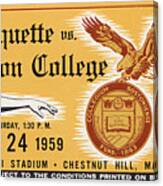 1959 Marquette Vs. Boston College Canvas Print