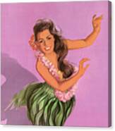 1960 Hawaii Hula Dancer United Airlines Travel Poster Digital Art by ...