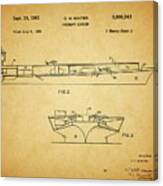 1961 Aircraft Carrier Patent Canvas Print