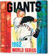 1962 World Series San Francisco Giants Art Canvas Print