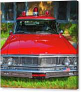 1964 Ford Custom Fire Chiefs Car 105 Canvas Print