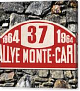 1964 Monte Carlo Rally Canvas Print