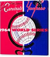 1964 World Series Program Canvas Print
