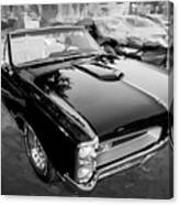 1966 Black Pontiac Gto X110 #1966 Canvas Print