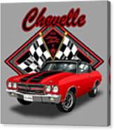 1970 Chevelle Ss-red Muscle Car Art Canvas Print