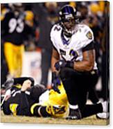 Afc Championship: Baltimore Ravens V Pittsburgh Steelers #2 Canvas Print
