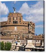 Castle Of The Holy Angel In Rome #2 Canvas Print