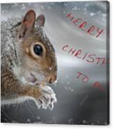 Christmas Squirrel #2 Canvas Print