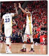 Draymond Green And Kevin Durant #2 Canvas Print