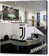 Fc Juventus New Logo Is On Display At Club's Heahdquarters #2 Canvas Print