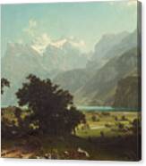 Lake Lucerne, From 1858 Canvas Print