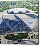 Mercedes Benz Stadium Aerial View - Atlanta Ga #2 Canvas Print