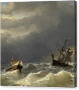 Storm In The Strait Of Dover  #3 Canvas Print