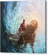 The Hand Of God Modern Jesus Savior Canvas Wall Art - Canvas 