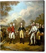 The Surrender Of General Burgoyne Canvas Print